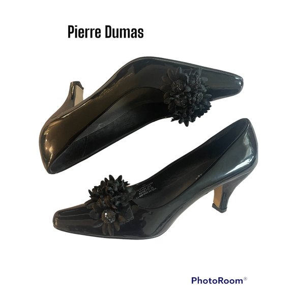 Pierre Dumas Patent Leather Embellished Pump - Picture 5 of 14